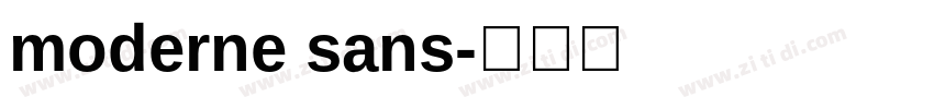 moderne sans字体转换